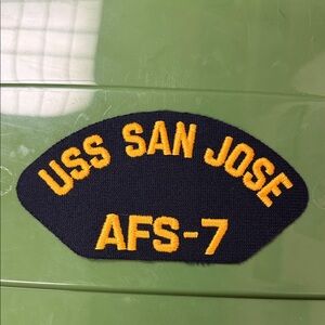 USS San Jose AFS-7 embroidered naval Patch